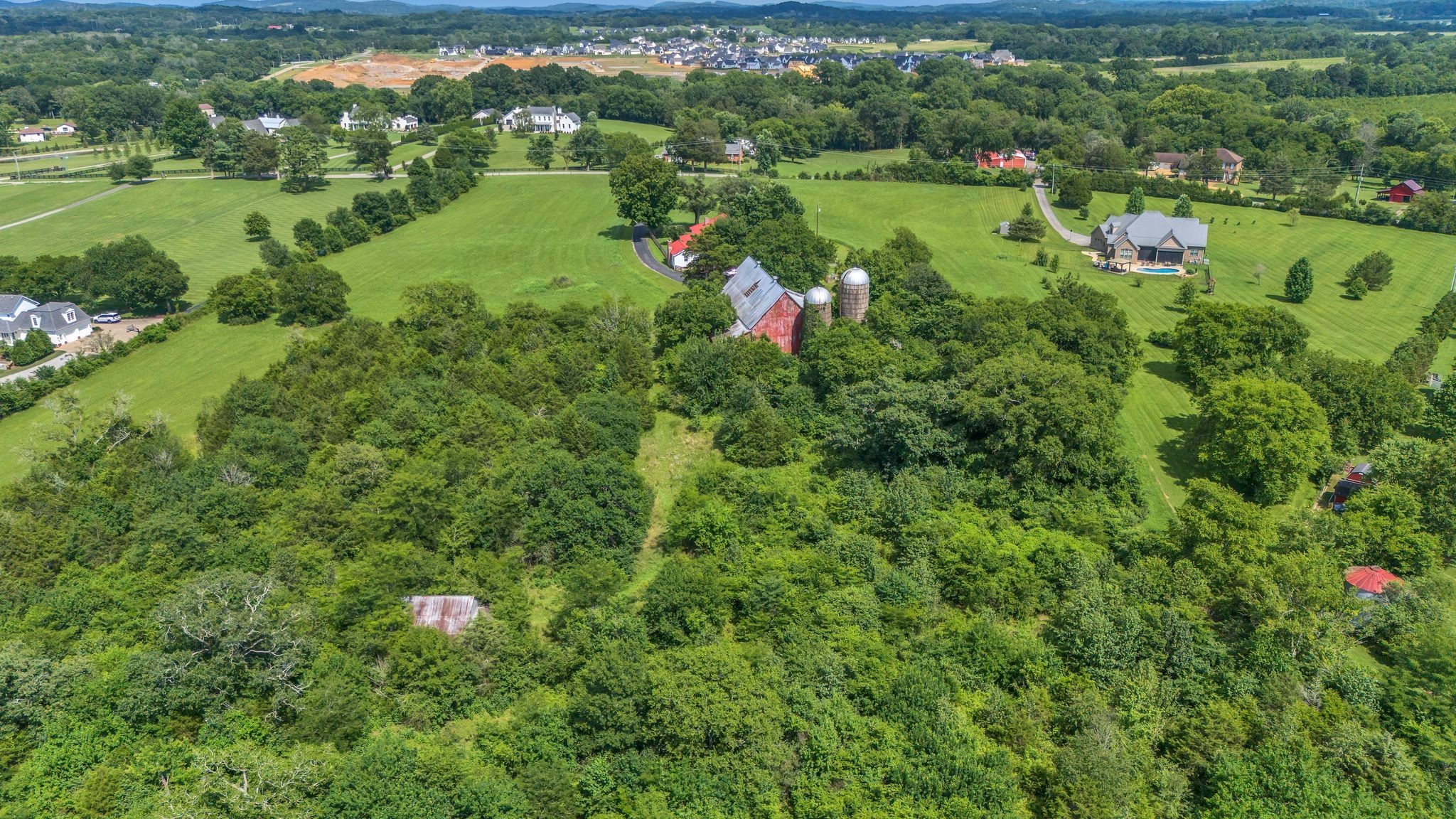4125 Trinity Road Franklin, TN 37067 - Photo 42 of 44 a view of a town with mountains in the background