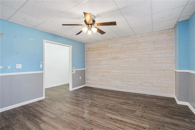 wooden floor in an empty room
