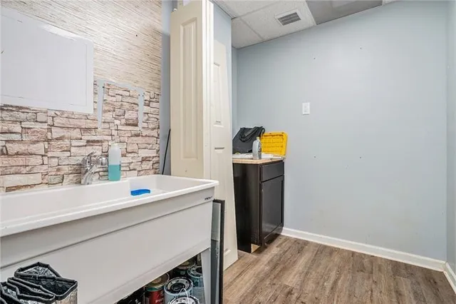 a bathroom with a sink and a bathtub