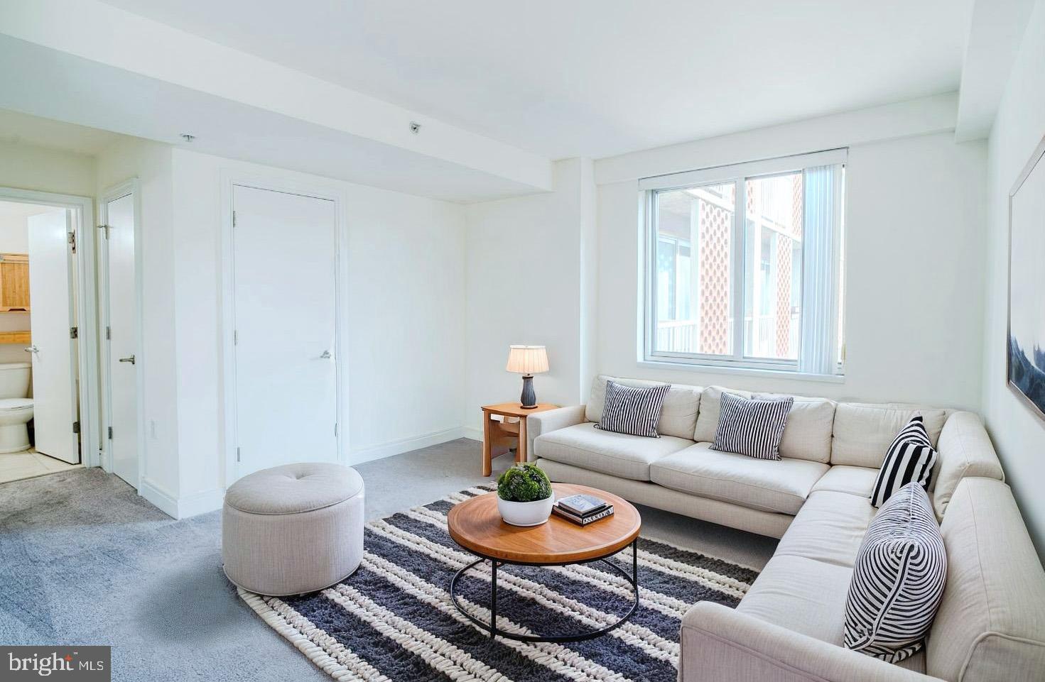 800 4th Street Southwest, Unit S501 Washington, DC 20024 - Photo 8 of 26 a living room with furniture and a window