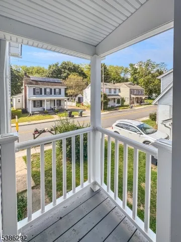 a view of a large window with a balcony