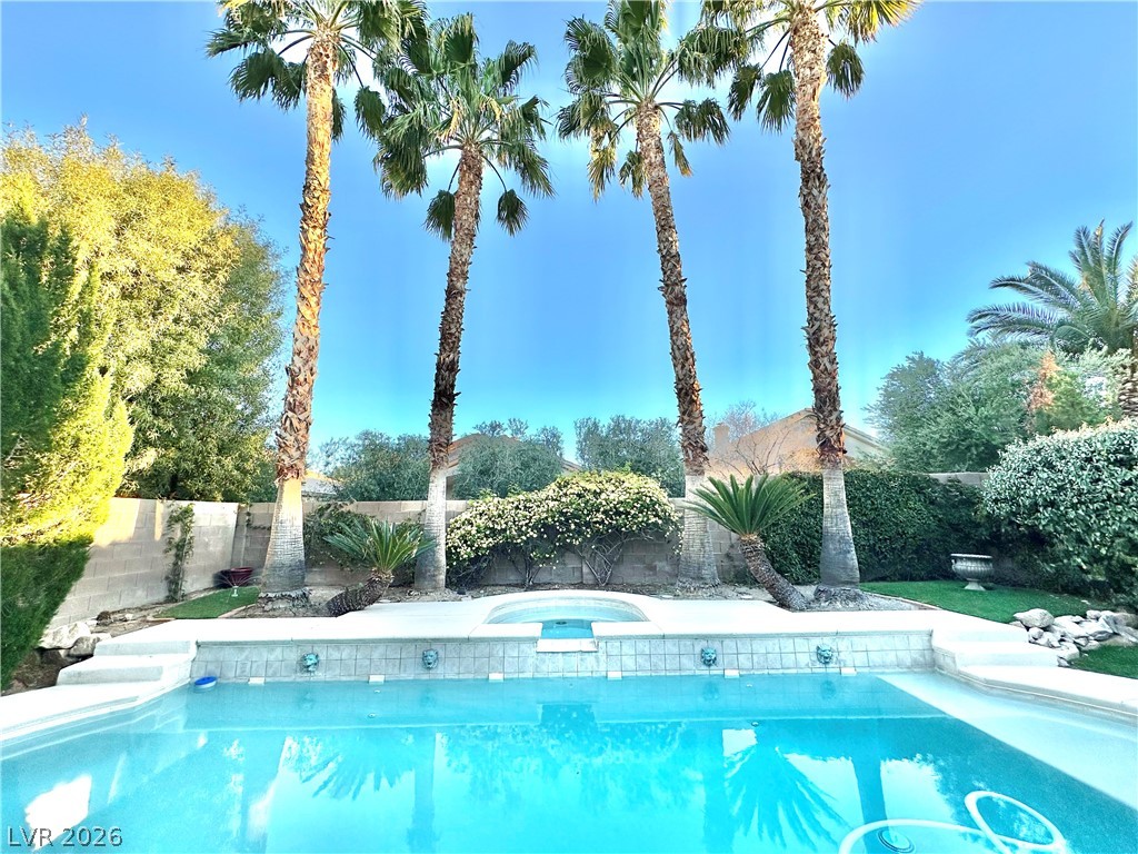 Resort style back yard.