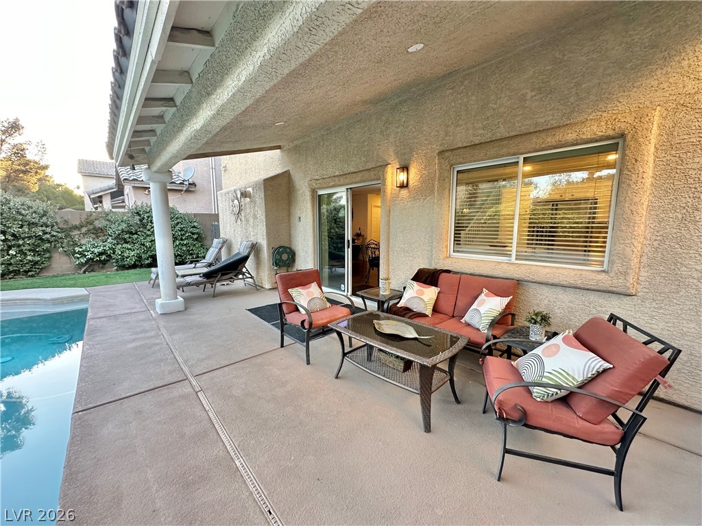 10263 Splendor Ridge Avenue Las Vegas, NV 89135 - Photo 26 of 55 RELAXING COVERED PATIO.