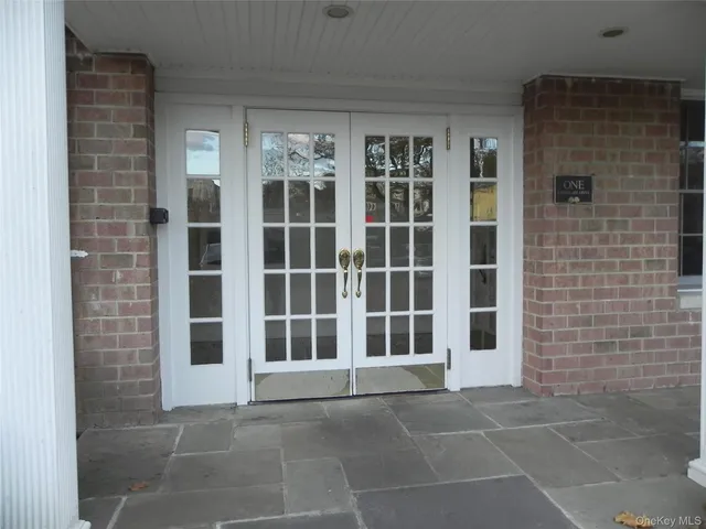 a view of front door