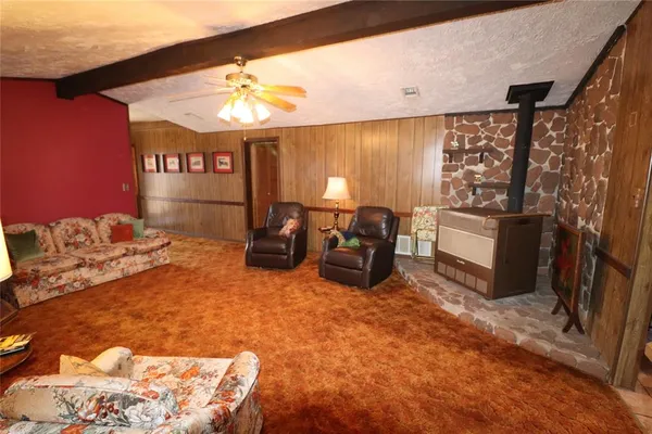 a very nice looking room with a large window