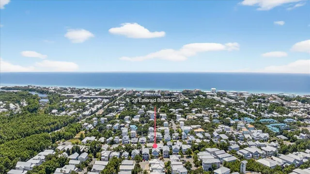 an aerial view of a city