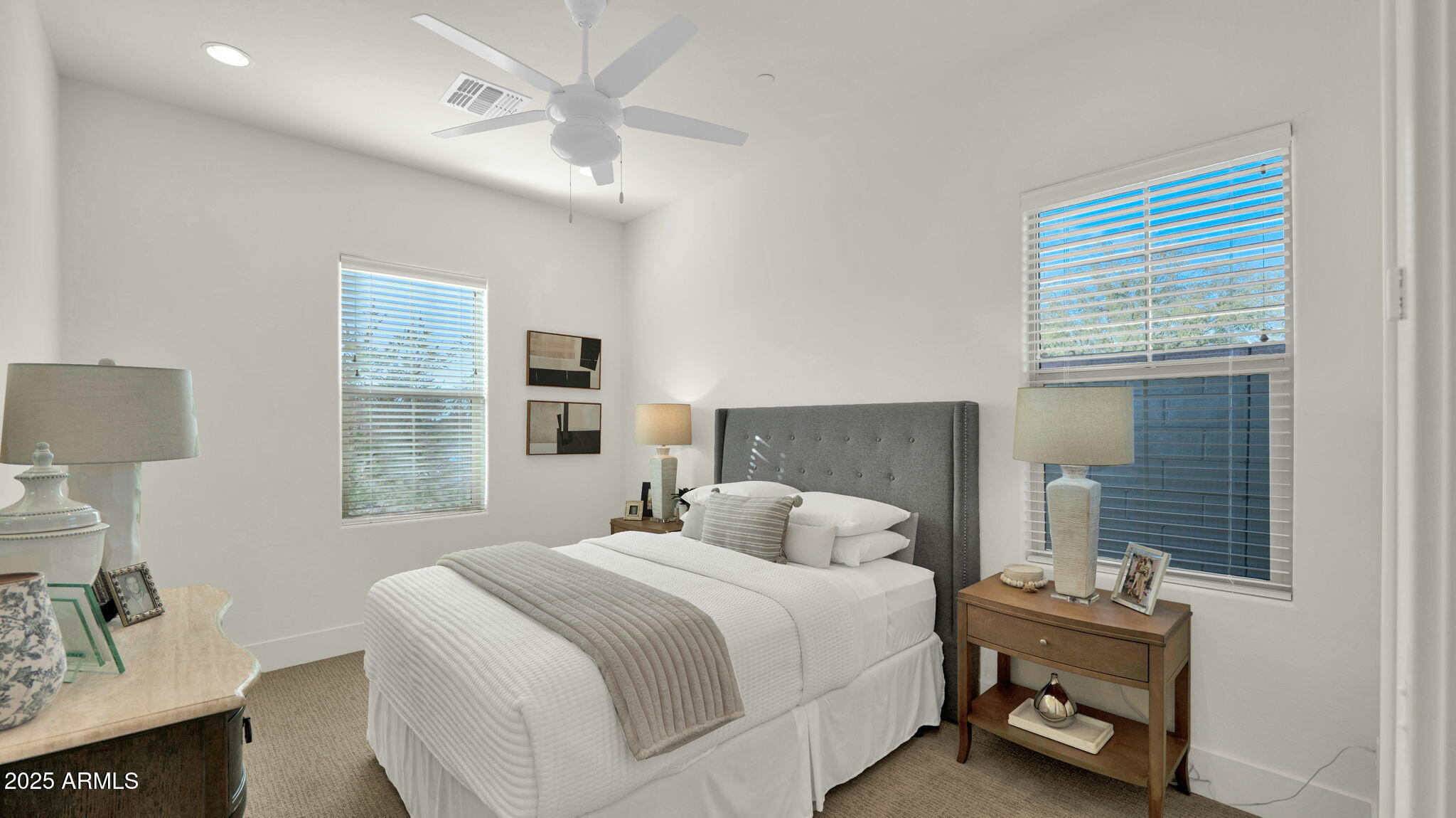 38500 North School House Road, Unit 8 Cave Creek, AZ 85331 - Photo 19 of 35 a bedroom with a bed and a night stand