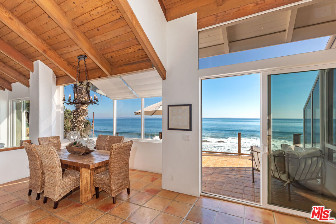 24408 Malibu Road Malibu, CA 90265 - Photo 13 of 39 a dining room with furniture and window