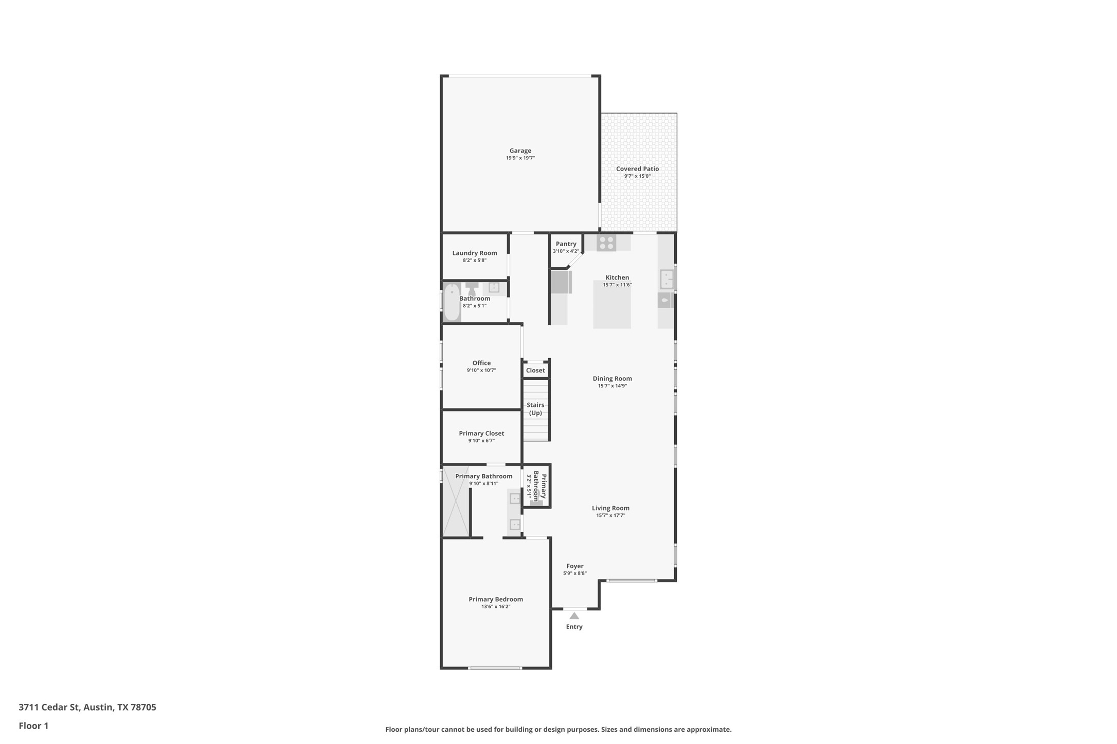 3711 Cedar Street Austin, TX 78705 - Photo 39 of 40 a picture of a floor plan