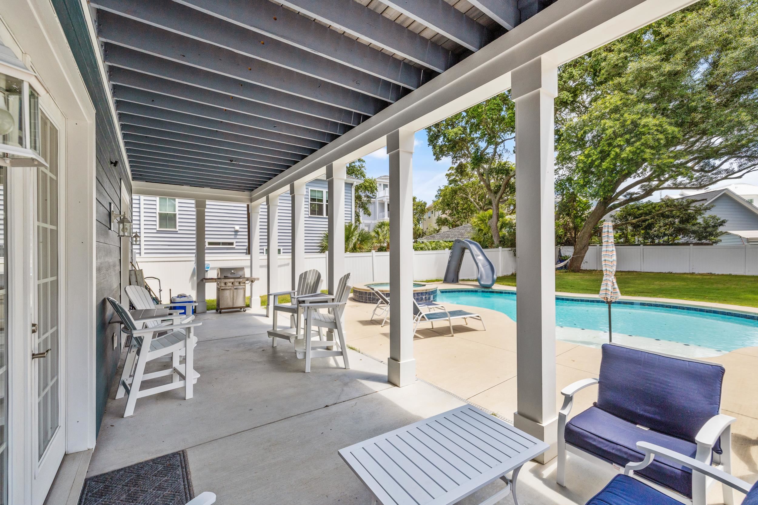 5907 Haskell Circle Myrtle Beach, SC 29577 - Photo 34 of 38 Fenced backyard with a patio area and a grill