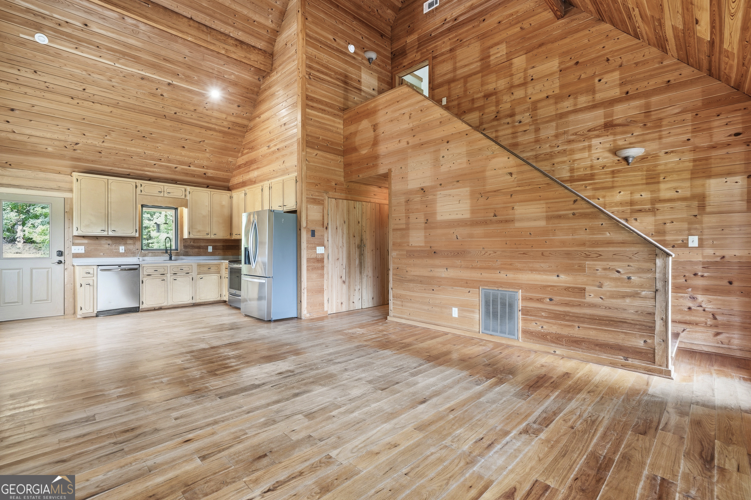 63 Tomahawk Drive Sparta, GA 31087 - Photo 13 of 60 a view of a kitchen with wooden floor and a kitchen