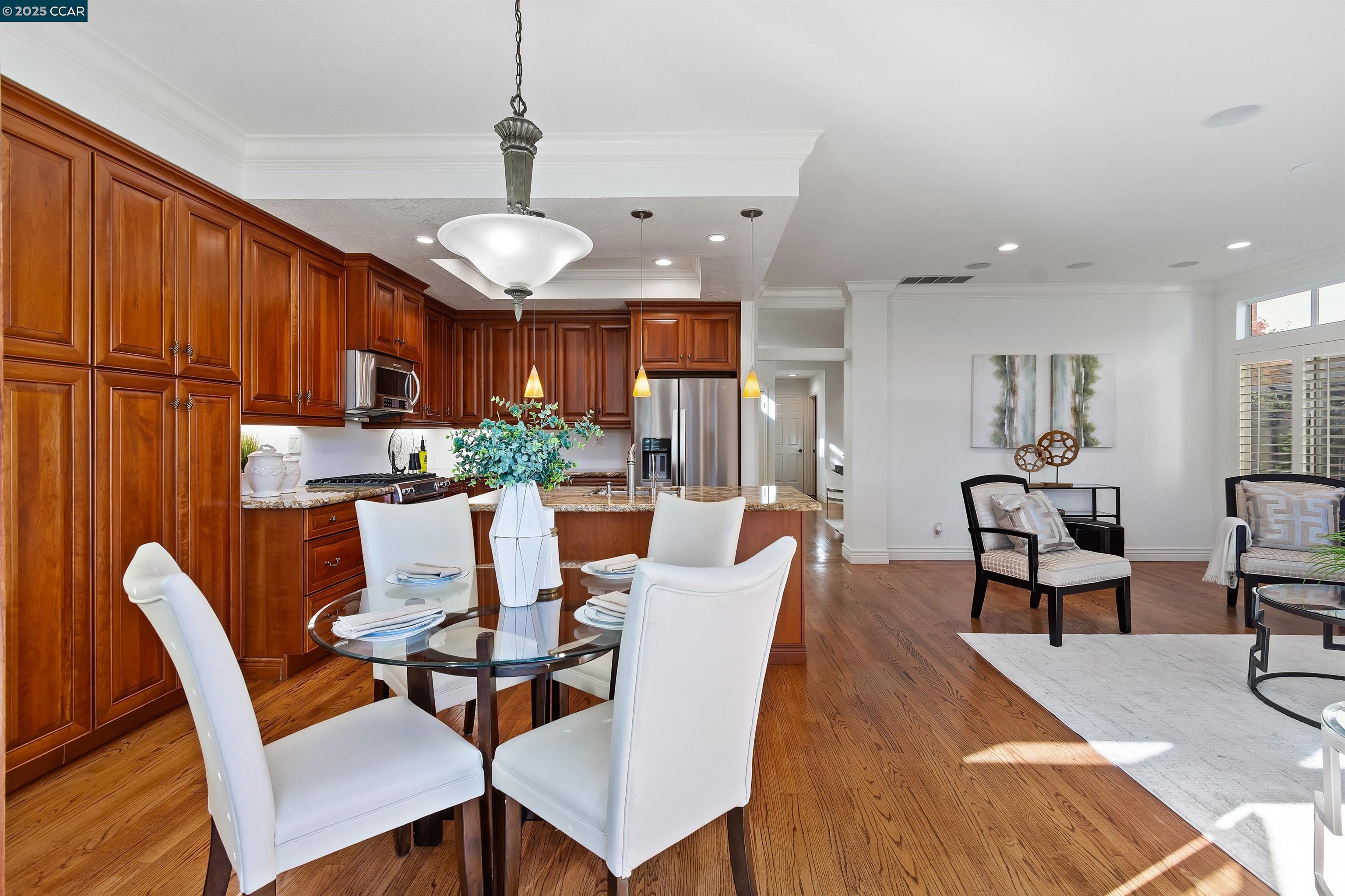 226 Lakeridge Way San Ramon, CA 94582 - Photo 24 of 59 a view of a dining room with furniture window and wooden floor