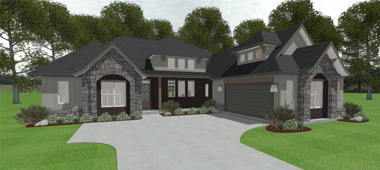 7028 Skipping Rock Path Bryan, TX 77808 - Photo 18 of 18 a front view of a house with a garden and plants