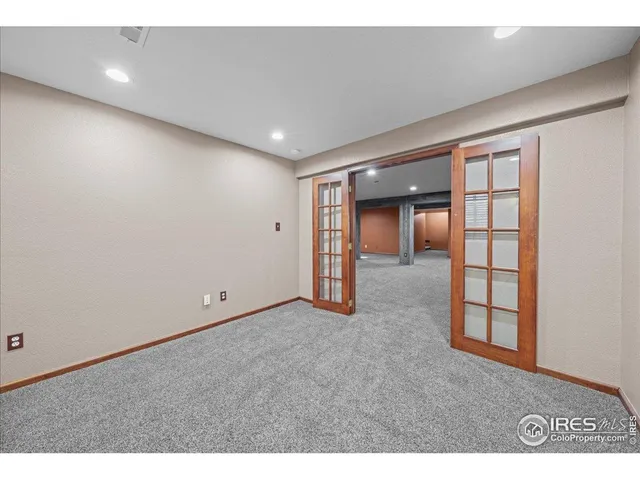 a view of an empty room