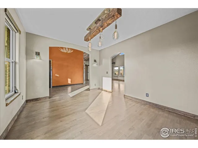 a view interior of the house and wooden floor