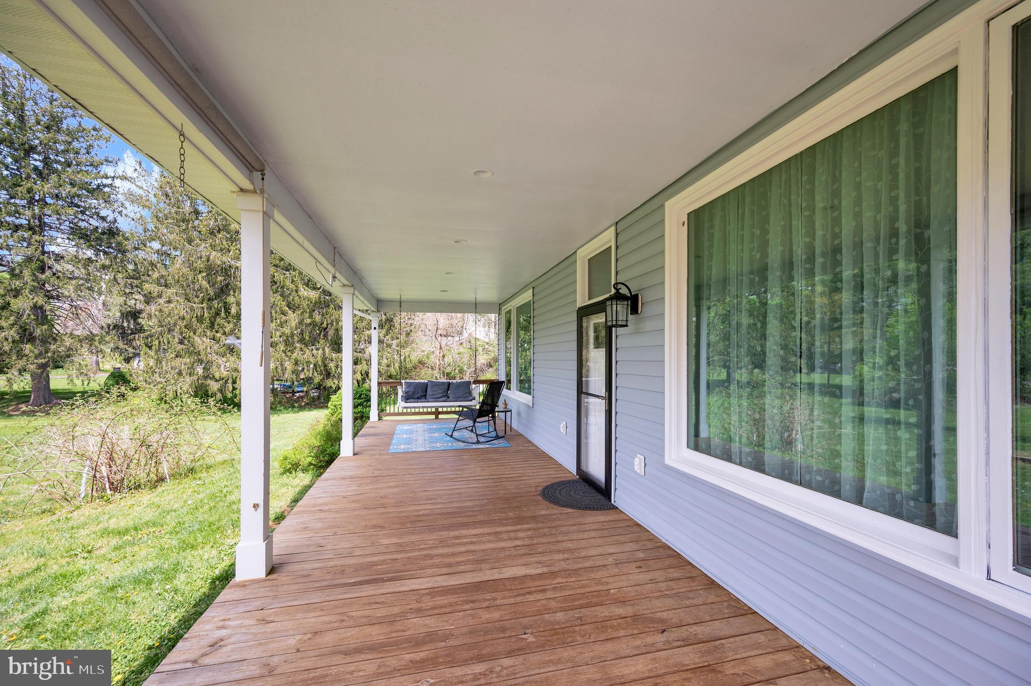 3195 Fiery Run Road Markham, VA 22643 - Photo 72 of 126 a view of a porch with wooden floor and outdoor space