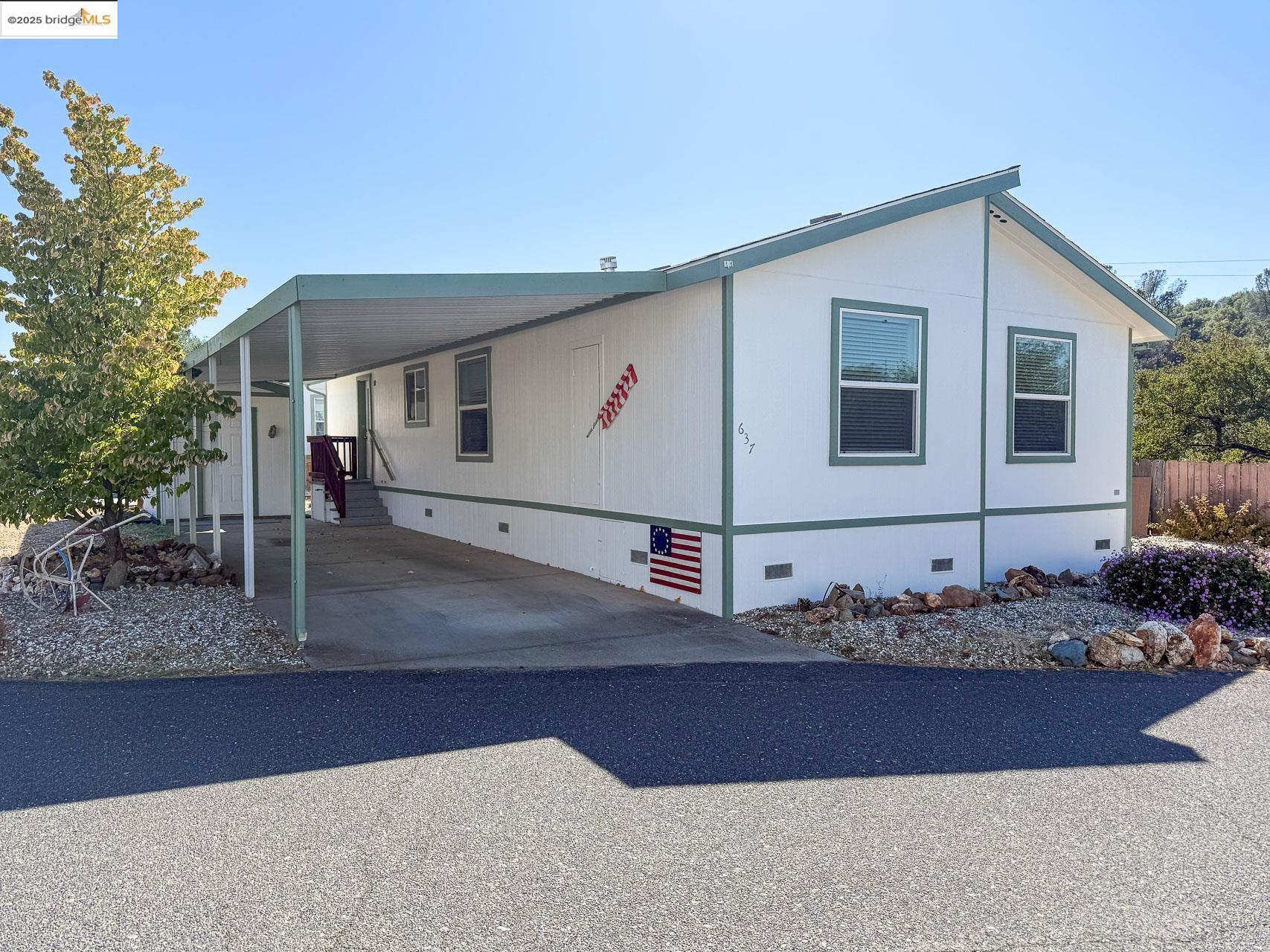 a front view of a house