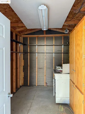 a view of storage and utility room