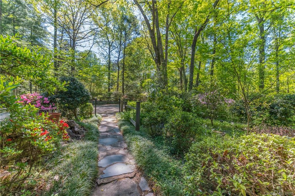 571 Wilderness Road Tryon, NC 28782 - Photo 14 of 41 a view of a pathway both side of yard