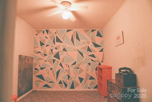 a view of wooden door