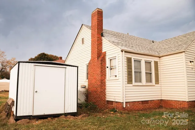 a view of a house with a door
