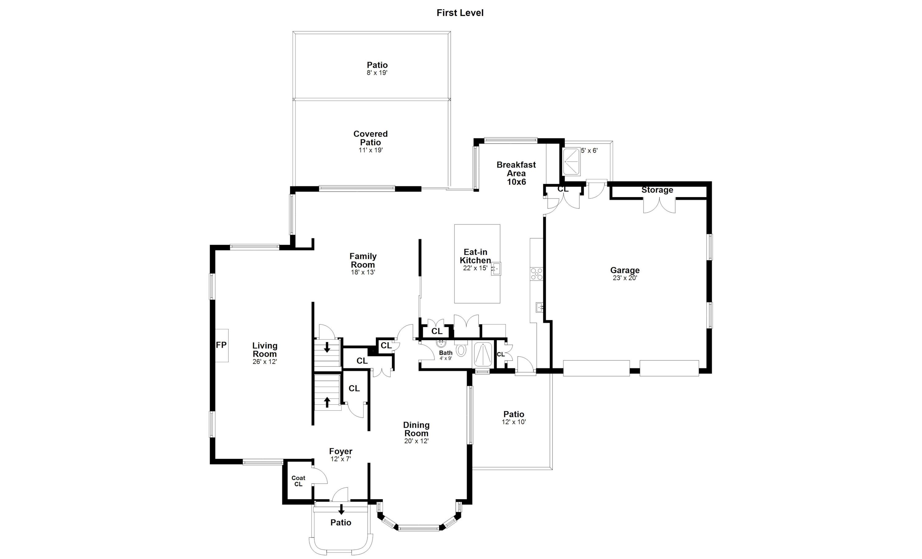 6 Echo Drive Darien, CT 06820 - Photo 35 of 37 a picture of floor plan