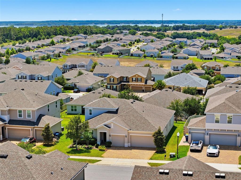 1433 Shira Road Minneola, FL 34715 - Photo 39 of 40 an aerial view of a houses with a swimming pool