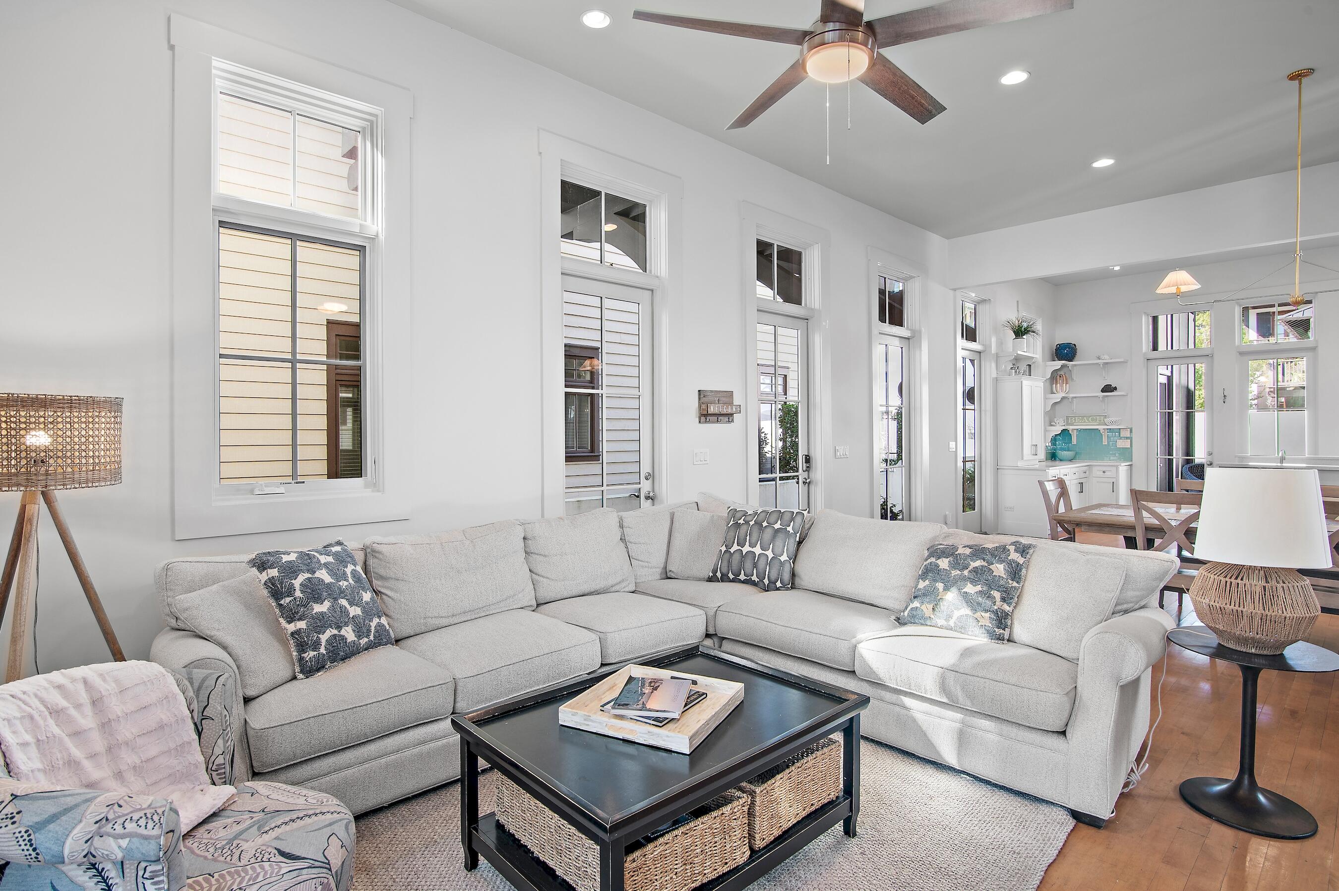 182 Kingston Road Inlet Beach, FL 32461 - Photo 7 of 55 a living room with furniture and a large window