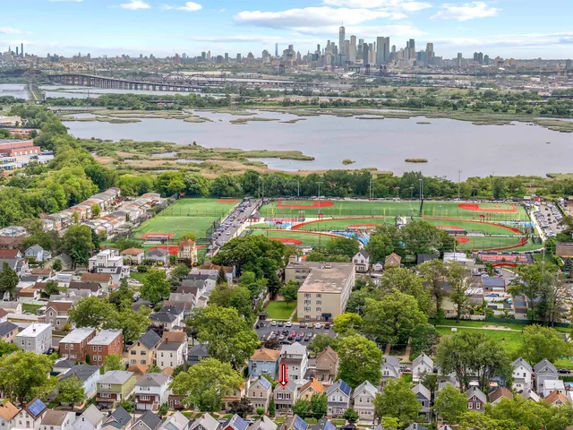 a view of a city with lake