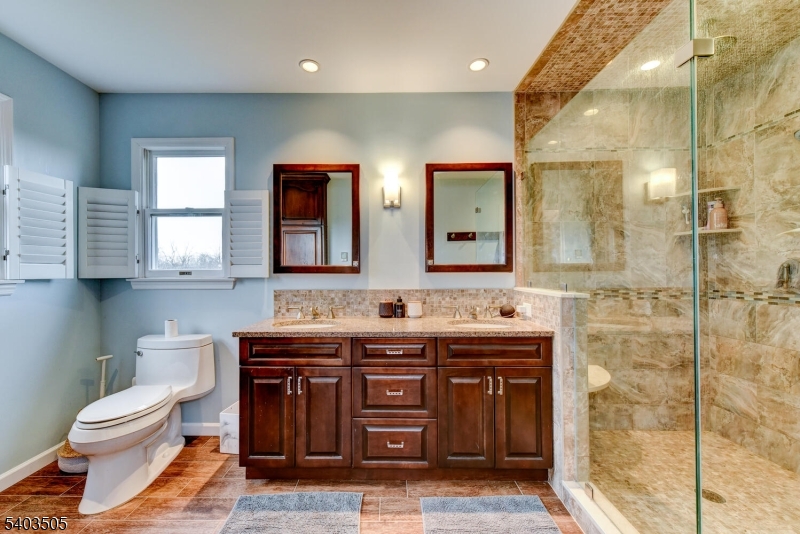 3 Fine Road Hillsborough, NJ 08844 - Photo 30 of 47 a bathroom with a toilet a sink and mirror