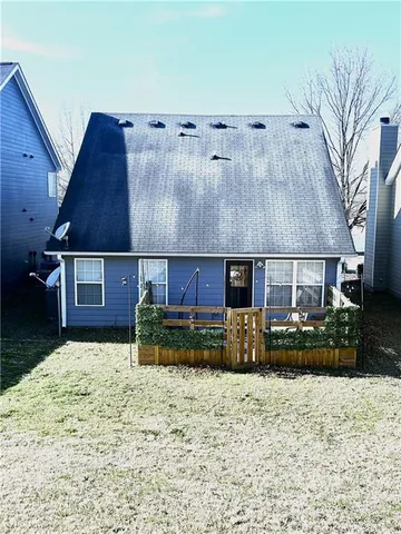 a front view of a house