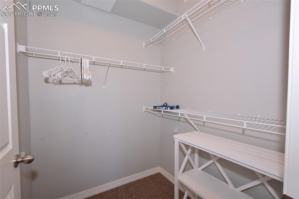 6967 Stetson Ranch Point, Unit 105 Colorado Springs, CO 80922 - Photo 15 of 37 a view of a room with racks on the wall
