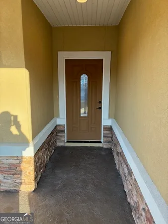 a view of an entryway door