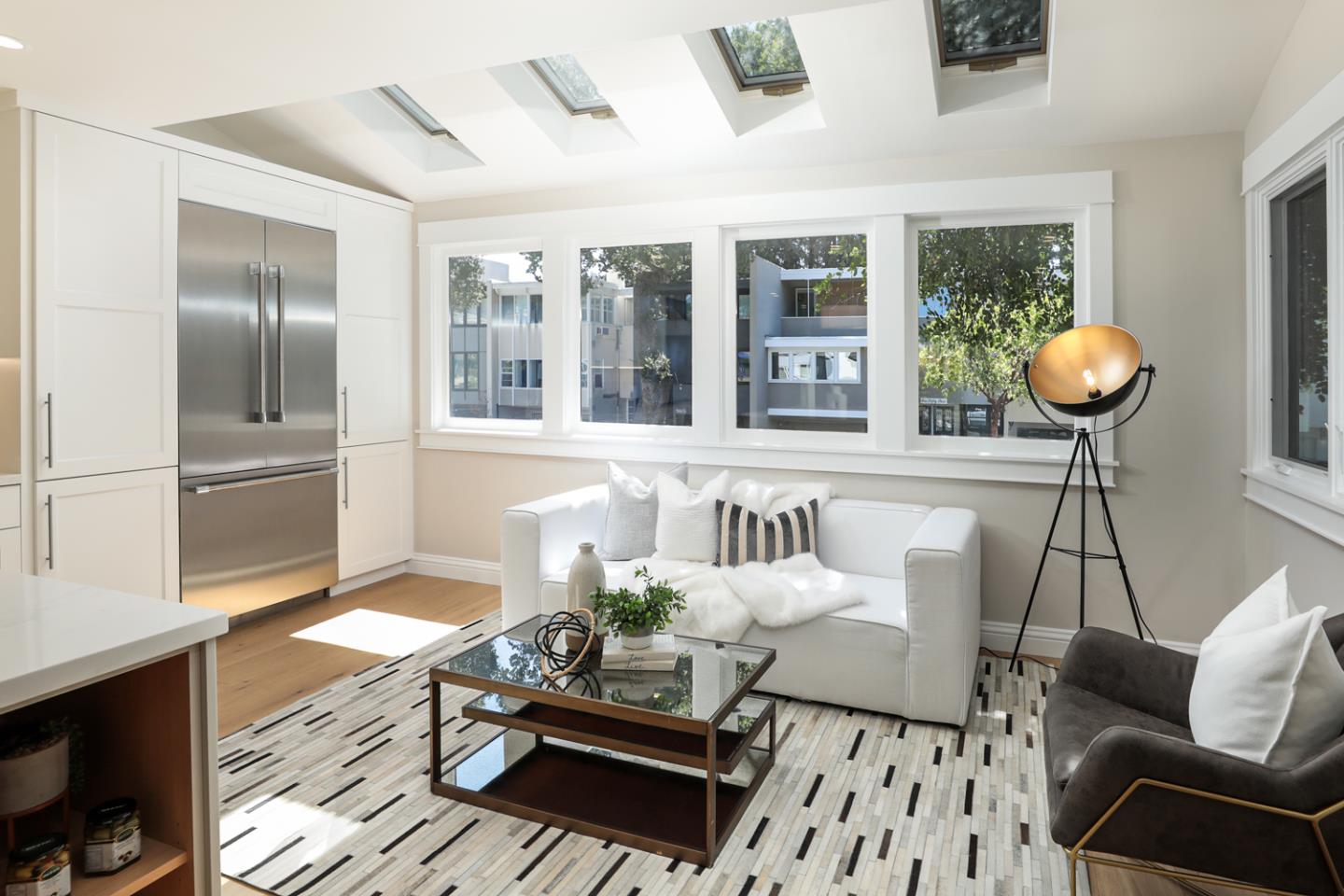 153 Stone Pine Lane Menlo Park, CA 94025 - Photo 11 of 31 a living room with furniture and wooden floor