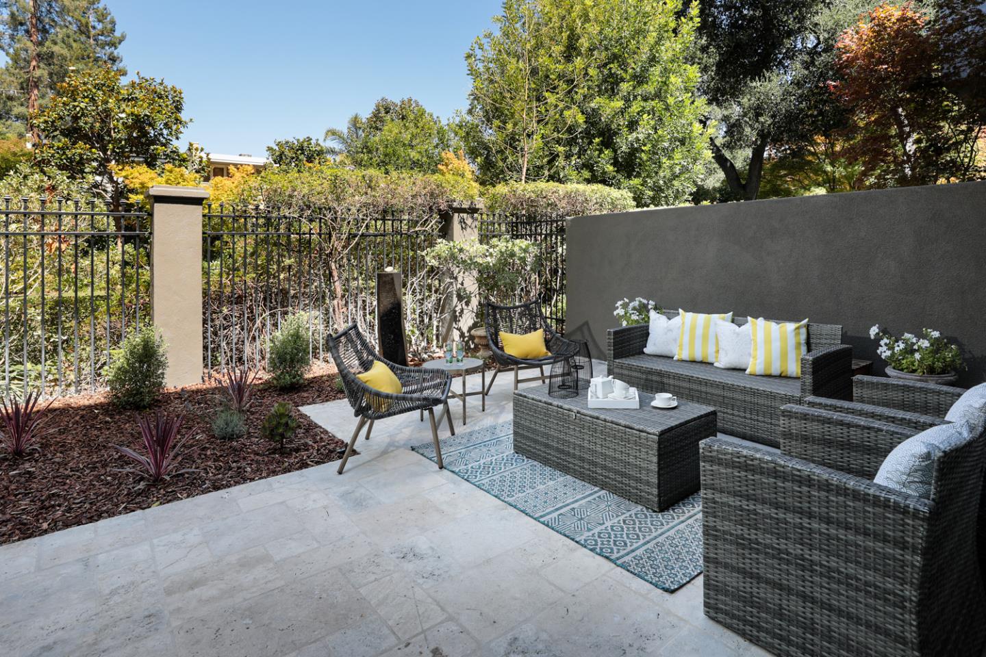 153 Stone Pine Lane Menlo Park, CA 94025 - Photo 24 of 31 a view of a couches in the patio