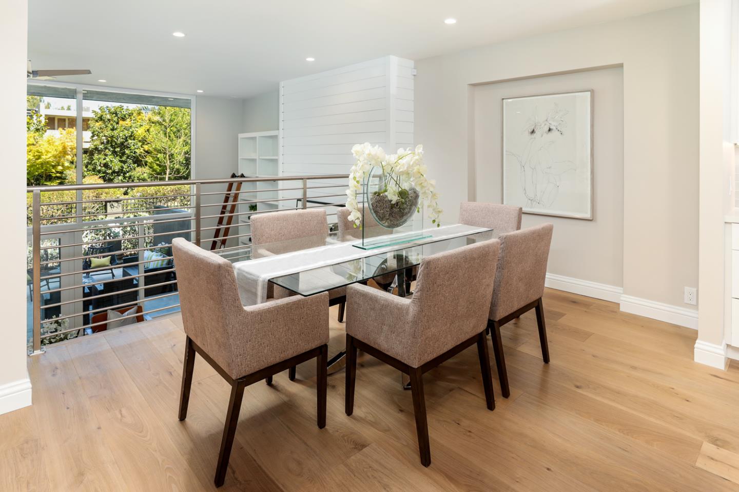 153 Stone Pine Lane Menlo Park, CA 94025 - Photo 7 of 31 a dining room with furniture and wooden floor