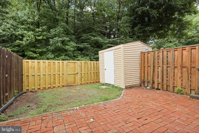 a backyard of a house