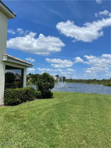 a view of an outdoor space and mountain view