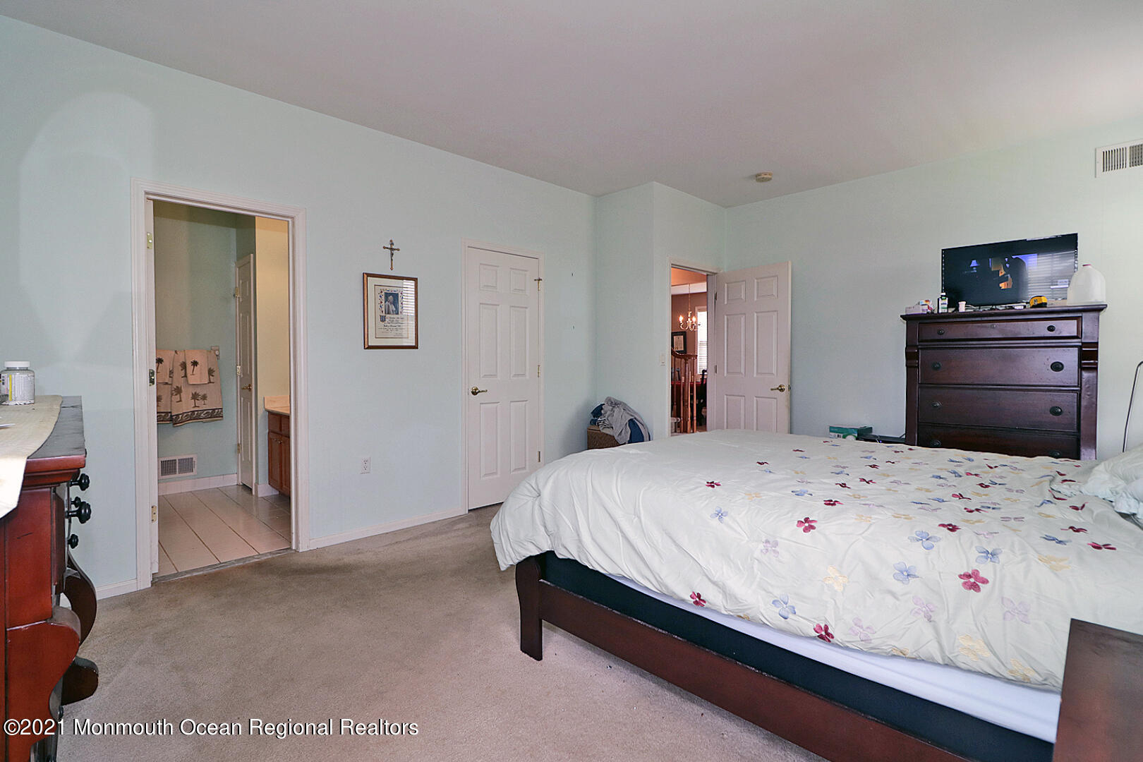 10 Silver Maple Lane Howell, NJ 07731 - Photo 24 of 37 a bedroom with a bed and a flat screen tv