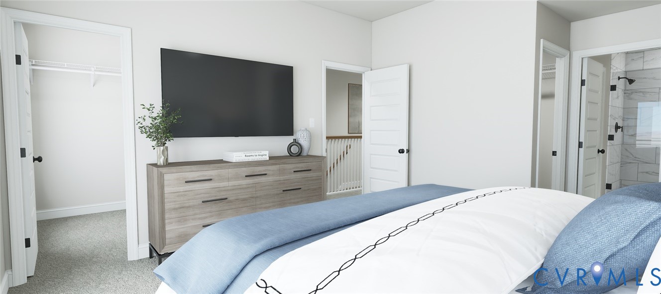 16025 Aspect Way Midlothian, VA 23113 - Photo 21 of 41 a bedroom with a bed and a flat screen tv