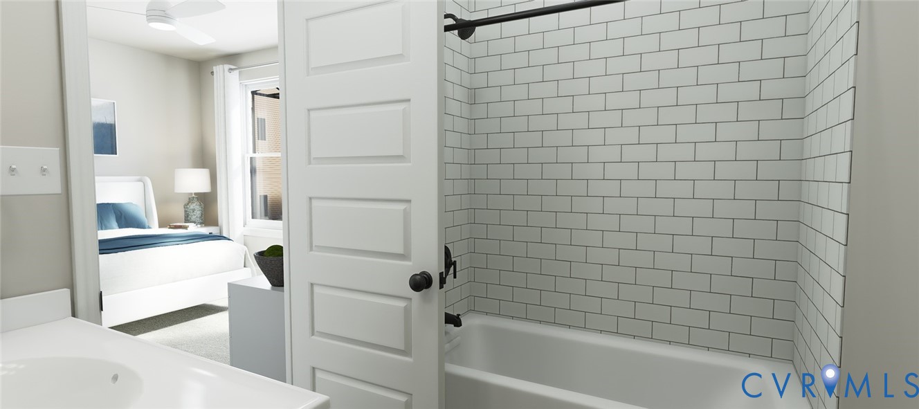 16025 Aspect Way Midlothian, VA 23113 - Photo 26 of 41 a bathroom with a bathtub and a shower