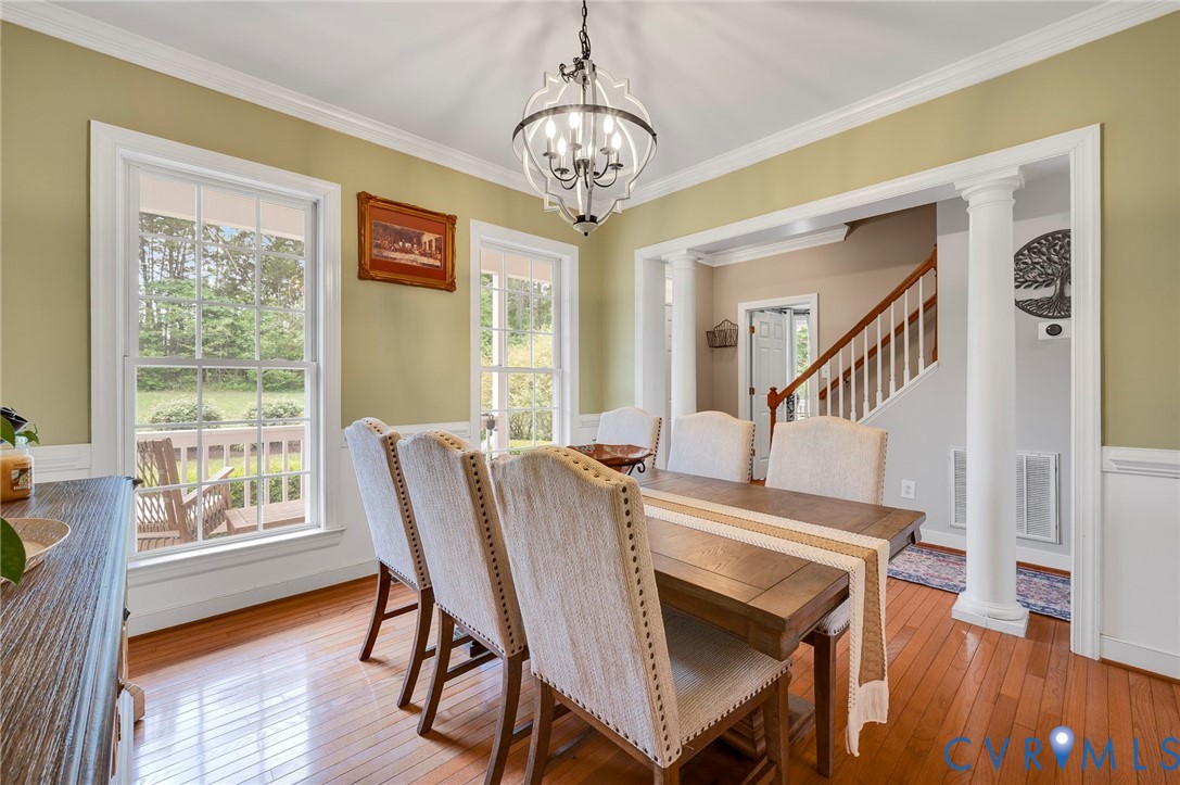 3090 Poor House Road Goochland, VA 23063 - Photo 14 of 32 Formal dining room featuring wood-finish flooring,