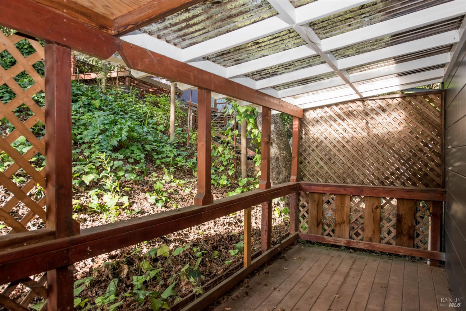8650 Mirabel Road Forestville, CA 95436 - Photo 41 of 42 a view of balcony with wooden floor