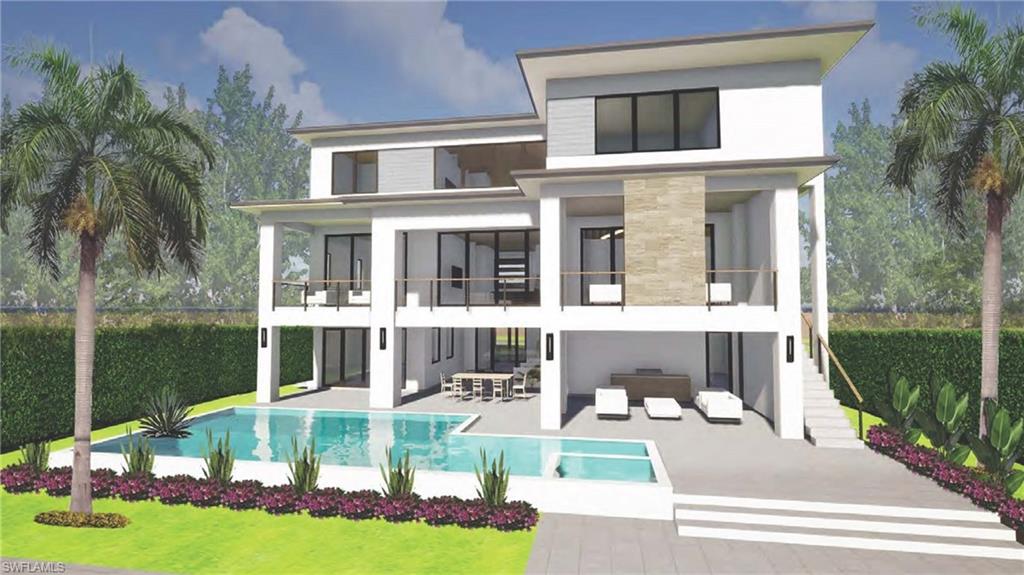 364 Conners Avenue Naples, FL 34108 - Photo 4 of 16 Luxury rendering of pool and southern exposure