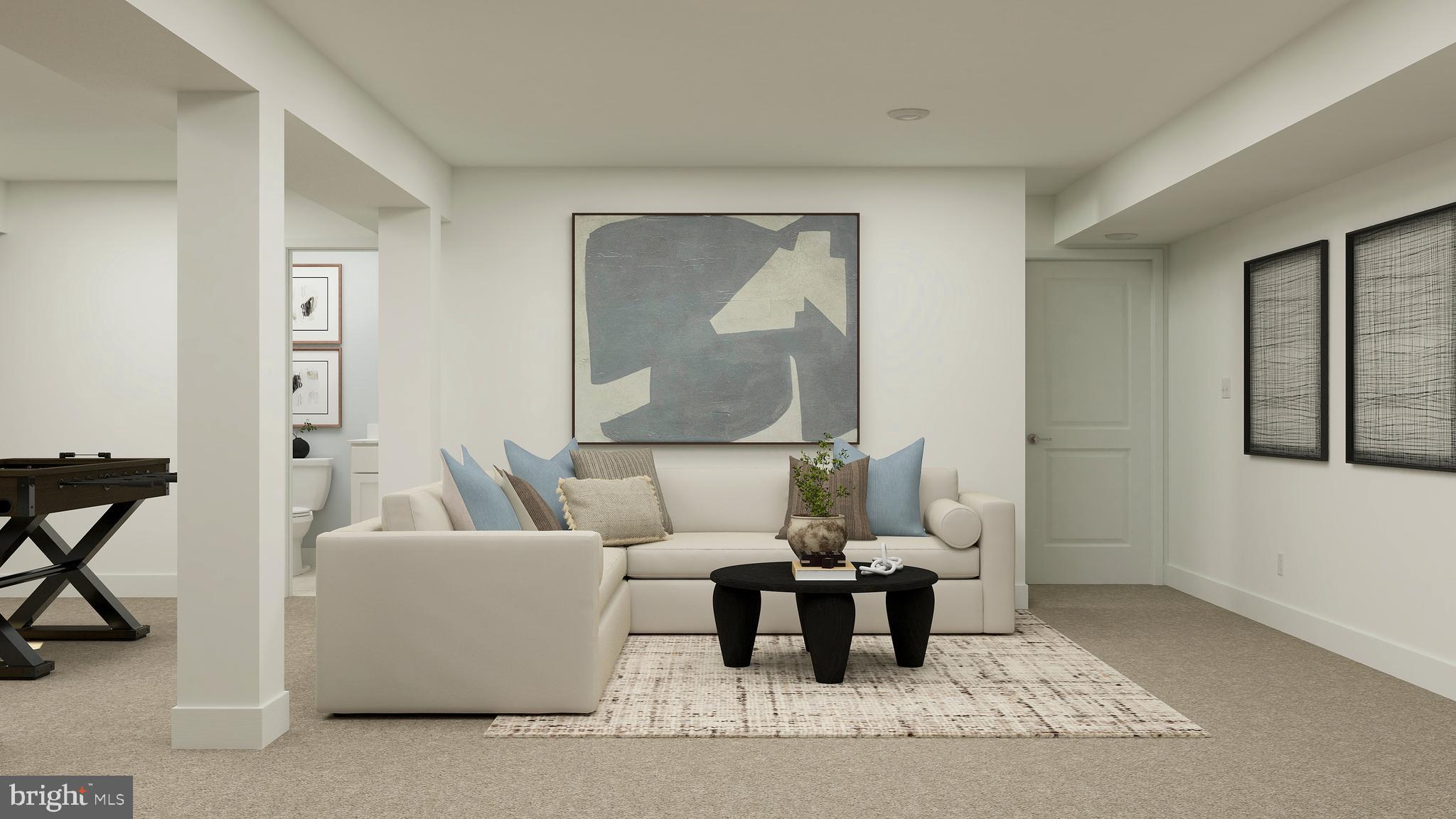 74 Bellan Drive Princeton, NJ 08540 - Photo 24 of 26 a living room with furniture and a potted plant