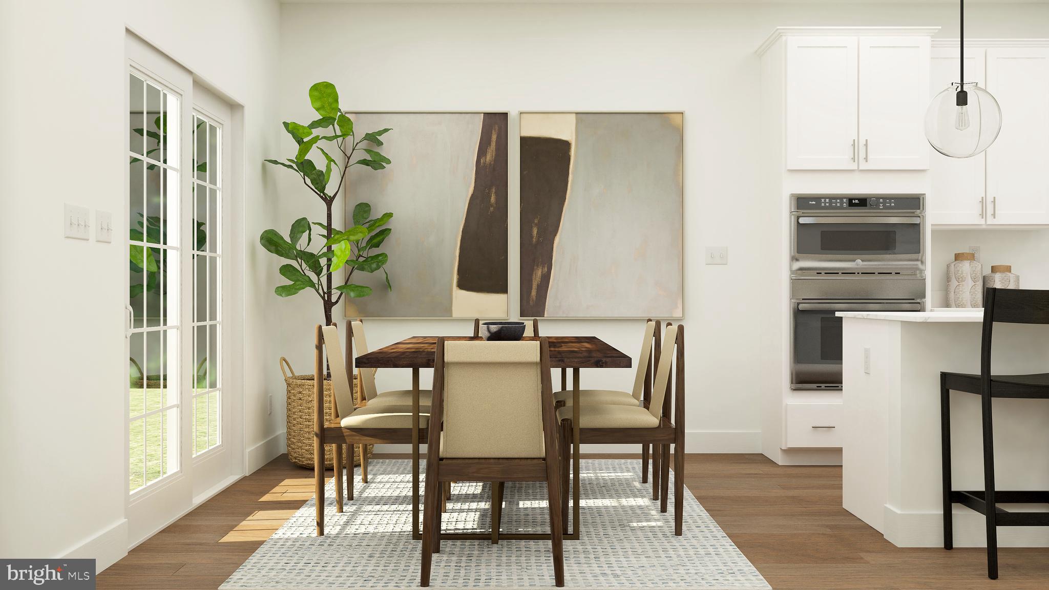 74 Bellan Drive Princeton, NJ 08540 - Photo 6 of 26 a view of a dining room with furniture and a potted plant