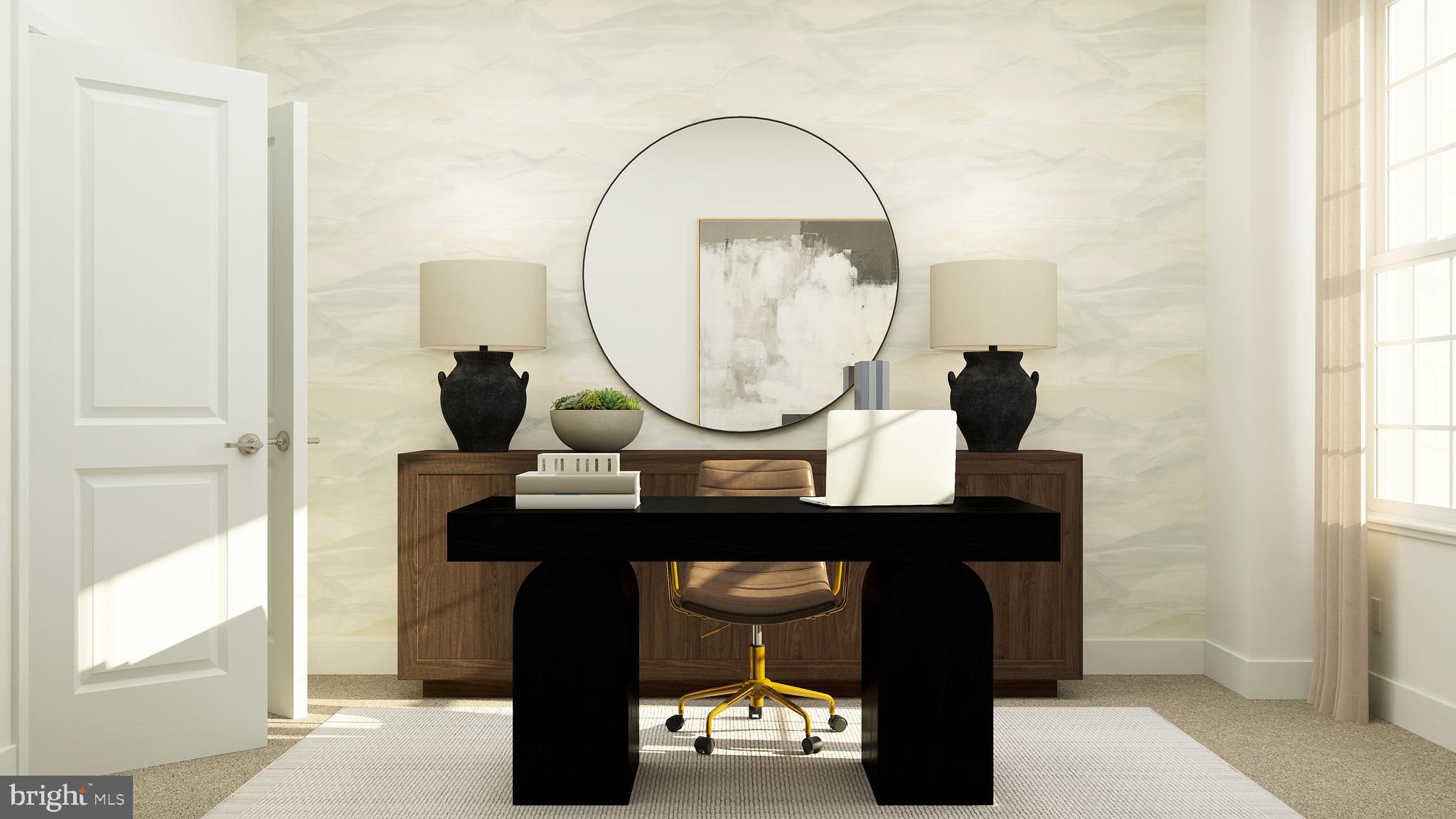 74 Bellan Drive Princeton, NJ 08540 - Photo 9 of 26 a view of a workspace room with a table and windows