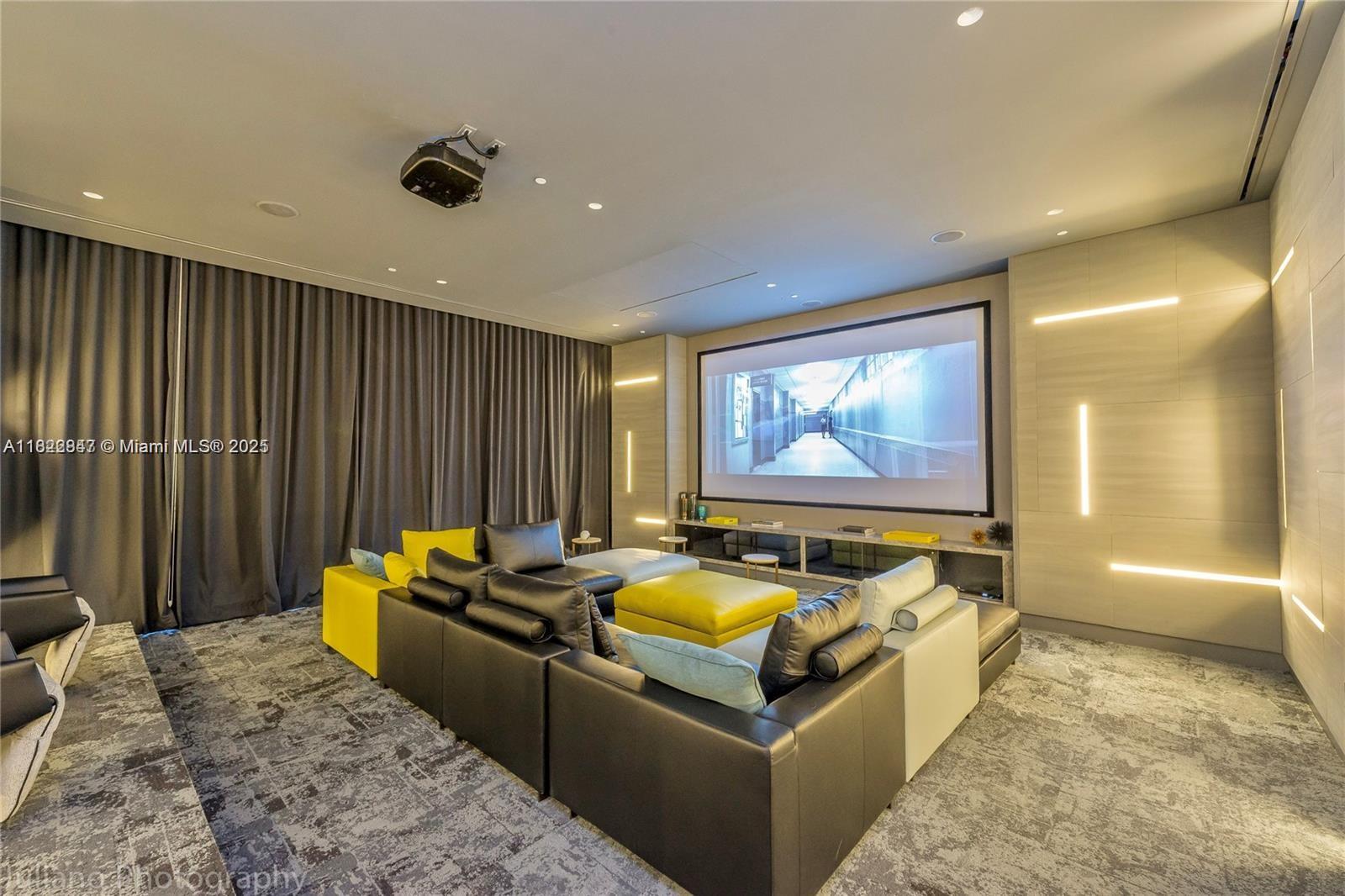 45 Southwest 9th Street, Unit 3403 Miami, FL 33130 - Photo 16 of 27 a living room with furniture pool table and a flat screen tv