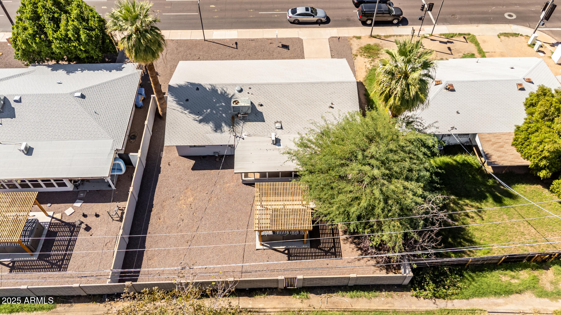4735 North 24th Street Phoenix, AZ 85016 - Photo 37 of 44 an aerial view of a house with a swimming pool