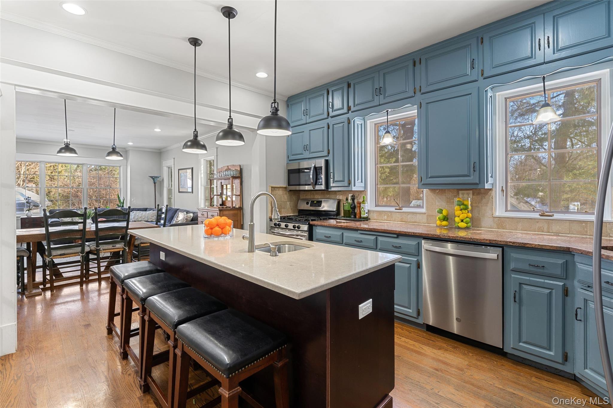 12 Swarthmore Road Scarsdale, NY 10583 - Photo 10 of 34 Kitchen With Island Perfect For Meal Prep or Casual Dining